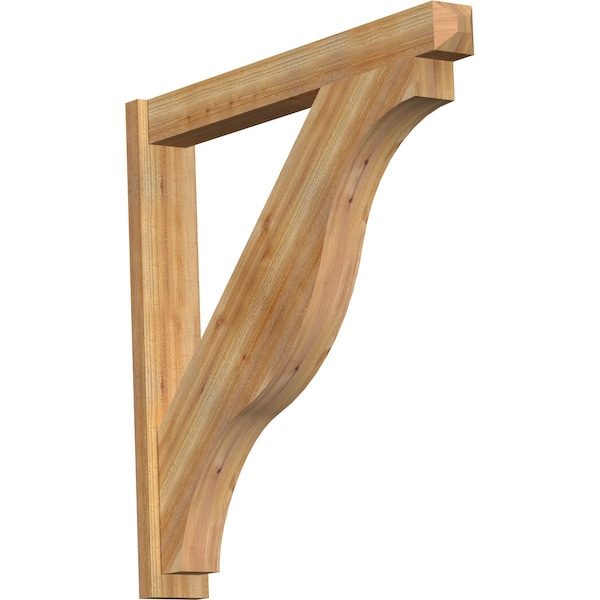 Ekena Millwork Funston Craftsman Rough Sawn Outlooker, Western Red Cedar, 6"W x 44"D x 44"H OUT06X44X44FST04RWR - main